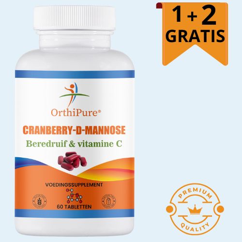 Voedingssupplement met cranberry extract en D-Mannose – helpt bij het voorkomen van blaasontstekingen