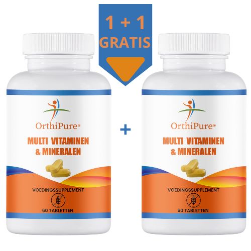 lucovitaal, golden naturals, orthica, orthipure multi vitaminen 1+1 gratis
