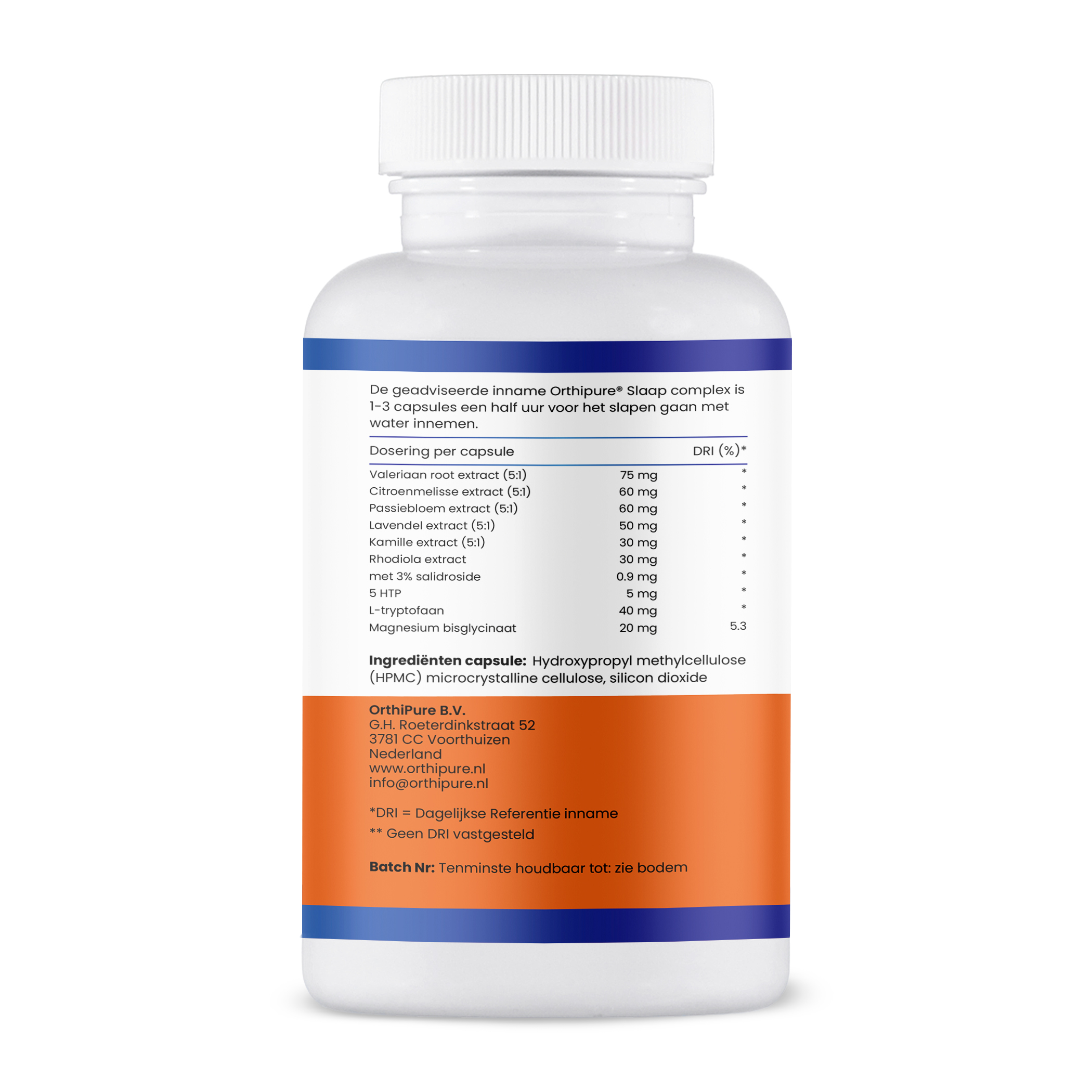 slaap complex etiket achterkant