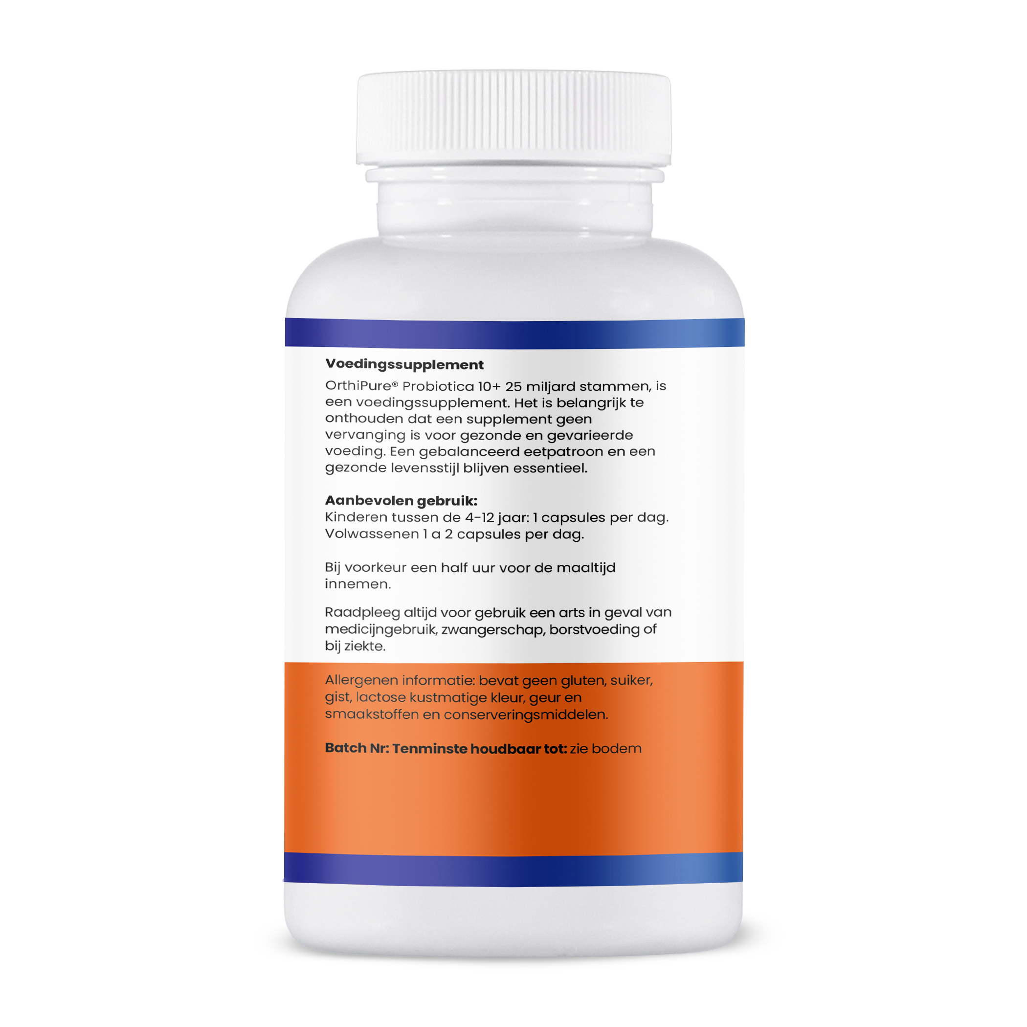 Zijkant etiket Probiotica 10+