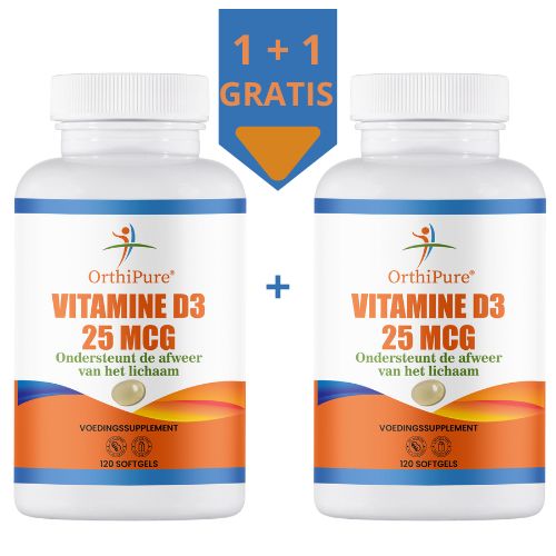 orthica, solgar, golden naturals vitamine d3 1+1 gratis