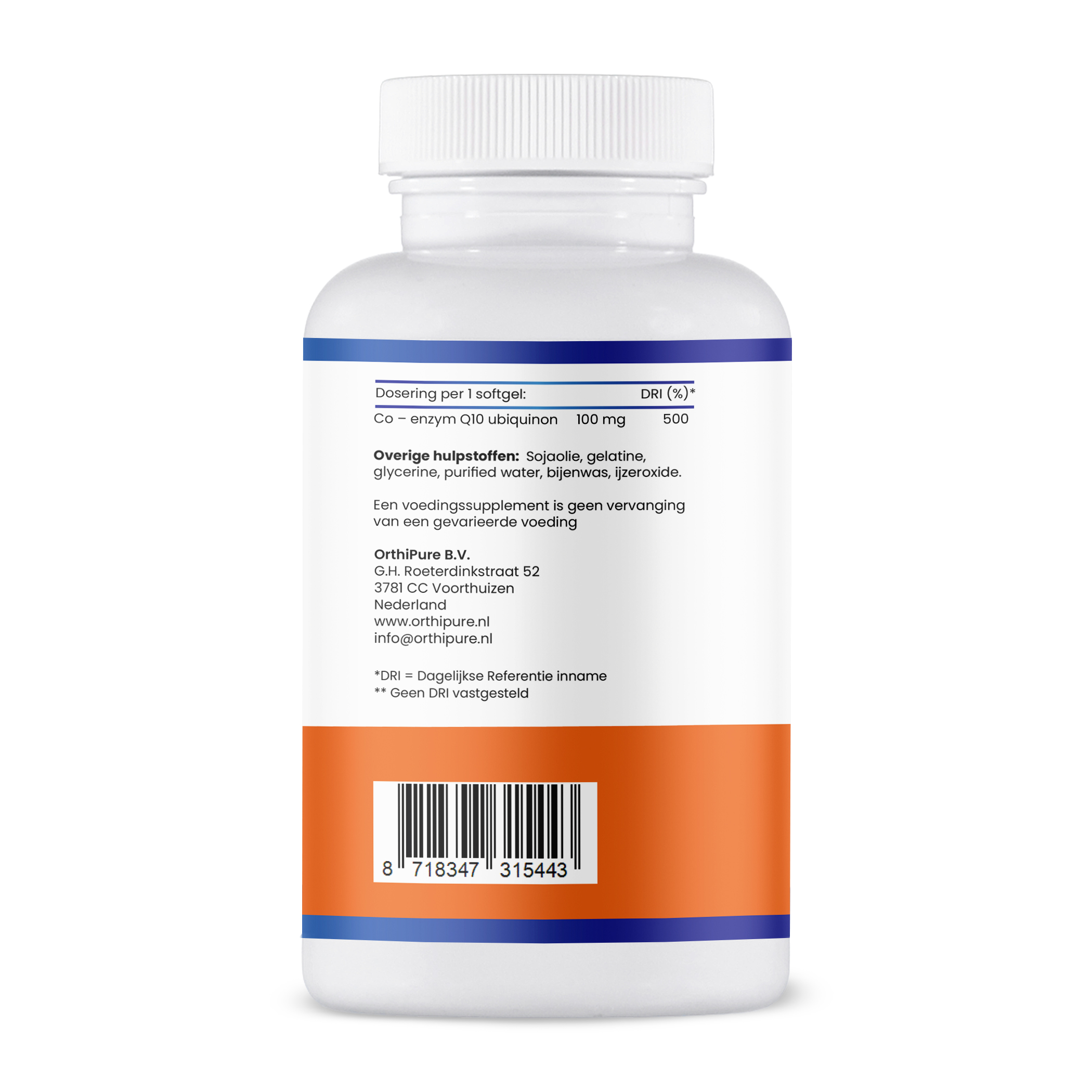 Achterkant label q10 100mg