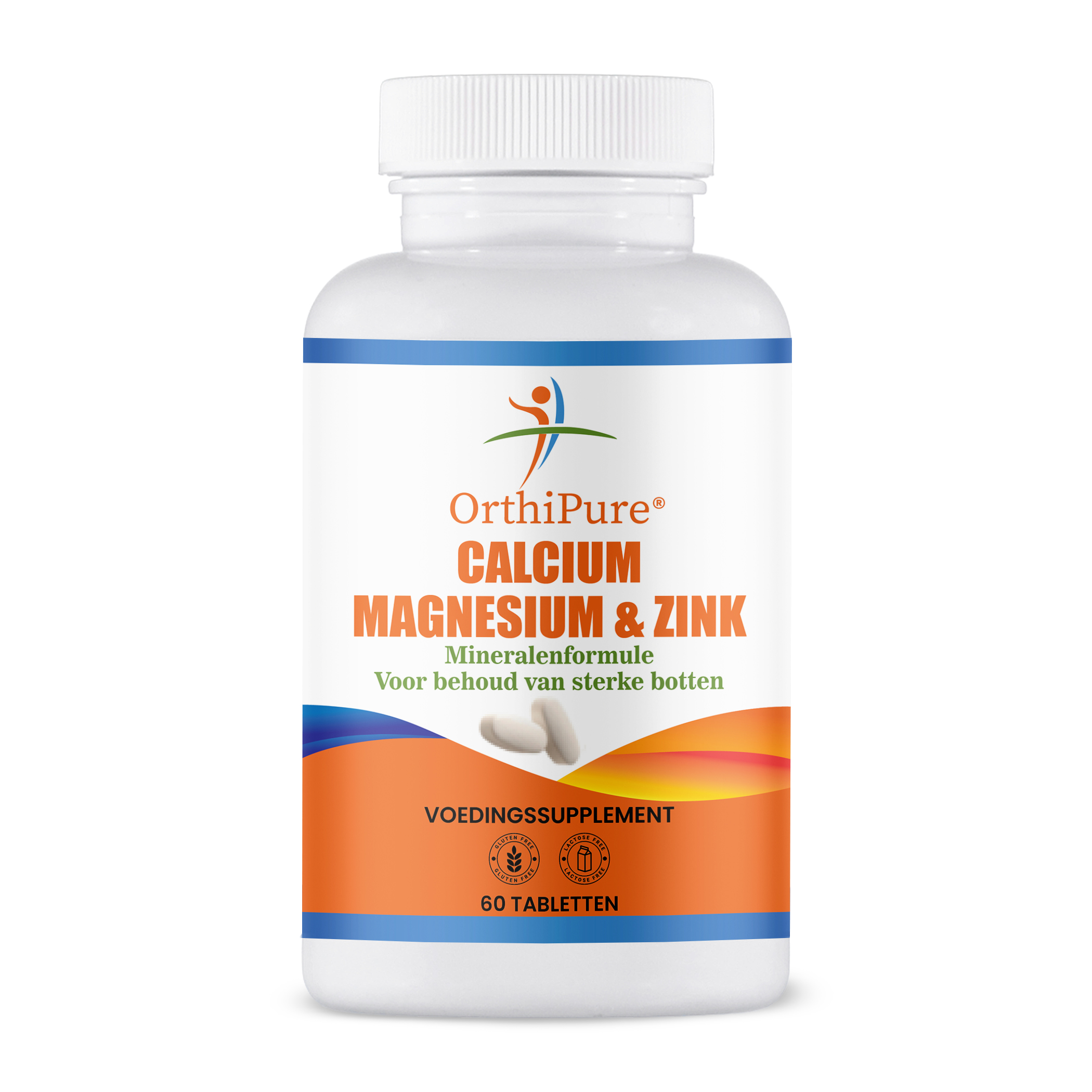 Voorkant label Calcium-Magnesium en Zink