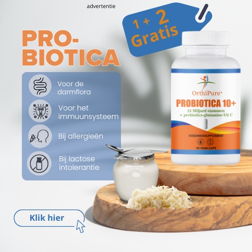 Beste Probiotica op basis van 1+2 Gratis of 3+7 Gratis. Mixen mag ook in het OrthiPure assortiment vitaminen en voedingssupplementen